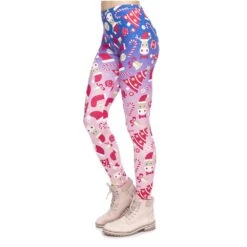 Pink Xmas Leggings -Clothing Discount Store product image 957797092
