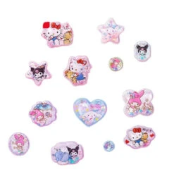 Puffy 3D Kawaii Stickers -Clothing Discount Store puffy 3d kawaii character sticker sheets hello kitty kuromi liquid melody pompompurin stickers babe 198