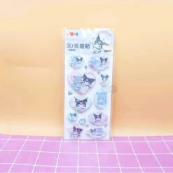 Puffy 3D Kawaii Stickers -Clothing Discount Store puffy 3d kawaii character sticker sheets kuromi hello kitty kuromi liquid melody pompompurin stickers babe 941