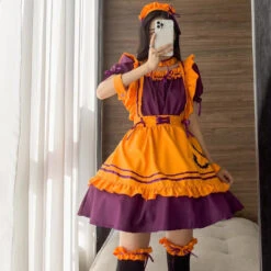 Pumpkin Queen Maid Cosplay Dress -Clothing Discount Store pumpkin queen maid cosplay dress dresses shoulder width 47cm bat 645