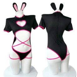 Punk Bunny Onesie -Clothing Discount Store punk bunny onesie bodysuit bodysuits bunny girl girls cosplay lingerie kawaii babe 417