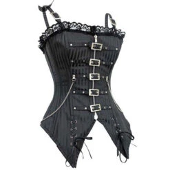Punk Rock Corset 12 Punk Rock Corset -Clothing Discount Store punk rock corset back gothic black lace bone boned buckled shirt kawaii babe 953