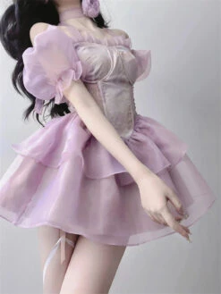 Clothing Discount Store -Clothing Discount Store purple ethereal fairy dress dresses dress ethereal fairycore 548