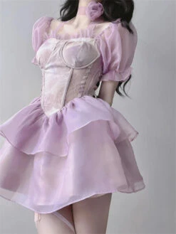 Purple Ethereal Fairy Dress -Clothing Discount Store purple ethereal fairy dress dresses dress ethereal fairycore 630