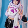 Purple Paw Plush Scarf