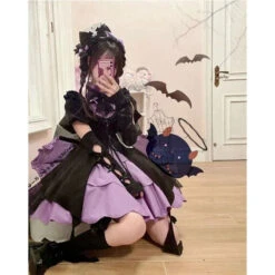 Purple Spade Cosplay Dress -Clothing Discount Store purple spade lolita dress goth girl jsk kawaii babe 875