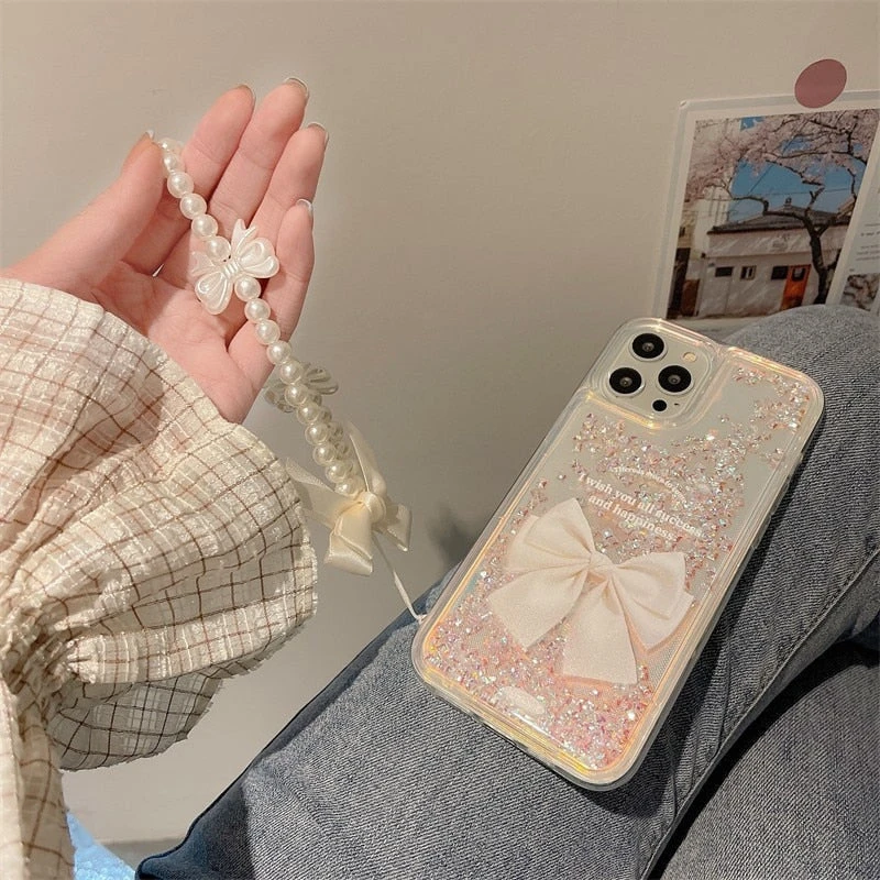 Quicksand Ribbon IPhone Case And Lanyard 8 Quicksand Ribbon IPhone Case And Lanyard - Image 6