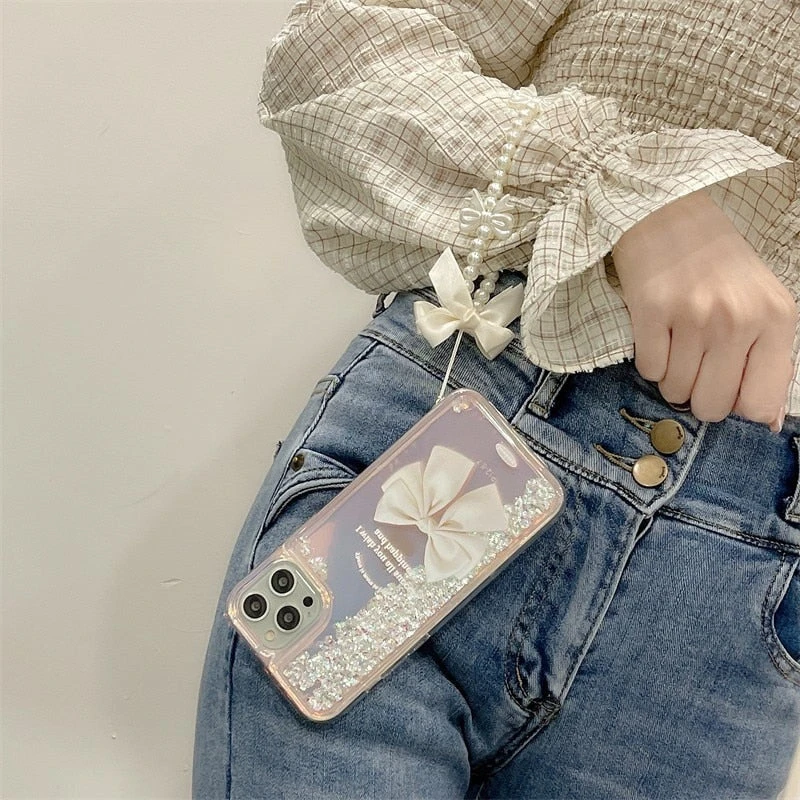 Quicksand Ribbon IPhone Case And Lanyard 6 Quicksand Ribbon IPhone Case And Lanyard - Image 4