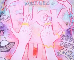 Rainbow Explosion Tee -Clothing Discount Store rainbow explosion tee curse words dont touch harajuku harajuku fashion middle finger shirt kawaii babe 112