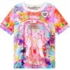 Rainbow Explosion Tee 1 Rainbow Explosion Tee -Clothing Discount Store rainbow explosion tee fu k curse words dont touch harajuku harajuku fashion middle finger shirt kawaii babe 979