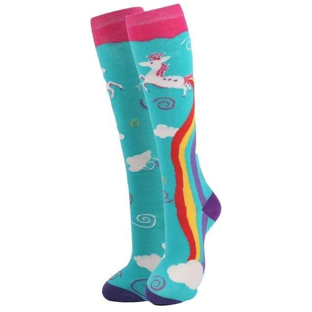 Rainbow Unicorn Knee Highs 3 Rainbow Unicorn Knee Highs
