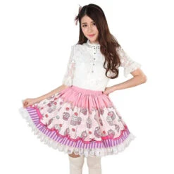 Cupcake Ruffled Skirt -Clothing Discount Store rolecos 2018 sweet lolita short skirt for