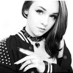 Rose Locket Collar 14 Rose Locket Collar -Clothing Discount Store rose locket collar necklaces rose locket kawaii fashion buckle cat 651