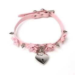 Rose Locket Collar 12 Rose Locket Collar -Clothing Discount Store rose locket collar necklaces rose locket kawaii fashion buckle cat 979