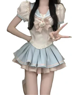 Sailor Scout Bunny Outfit 24 Sailor Scout Bunny Outfit -Clothing Discount Store sailor scout bunny outfit s bunny cute skirt kawaii outfit pleated outfit kawaii babe 121