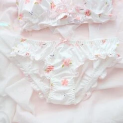 Sakura Blossom Lingerie Set -Clothing Discount Store sakura blossom lingerie set bra bralette bras brasier cherry blossoms ddlg playground 772