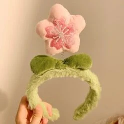 Sakura Blossom Plush Headband 20 Sakura Blossom Plush Headband -Clothing Discount Store sakura cherry blossom pink green plush hair headband 770