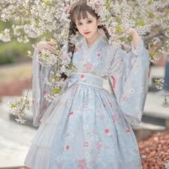 Sakura Kimono Dress -Clothing Discount Store sakura kimono lolita dress cherry blossom china chinese dresses ddlg playground 968