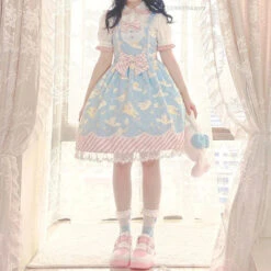 Pastel Dream Girl Kawaii Dress -Clothing Discount Store sanrio lolita dress babydoll black cinnamoroll dresses jsk ddlg playground 132