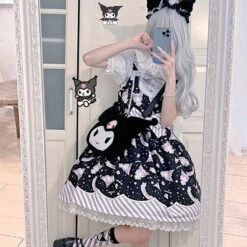 Pastel Dream Girl Kawaii Dress -Clothing Discount Store sanrio lolita dress babydoll black cinnamoroll dresses jsk ddlg playground 347