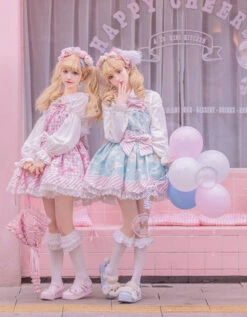 Pastel Dream Girl Kawaii Dress -Clothing Discount Store sanrio lolita dress babydoll black cinnamoroll dresses jsk ddlg playground 366