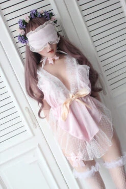 Satin Babydoll Lingerie Set -Clothing Discount Store satin babydoll lingerie set blue bracelet bralettes bras brasier lace lingerie kawaii babe 182