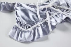 Satin Babydoll Sleep Set -Clothing Discount Store satin babydoll sleep set cami camisole crop tops lingerie ddlg playground 744