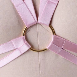 Satin O Ring Harness -Clothing Discount Store satin o ring harness cage chest harness harnesses s m silky harness kawaii babe 151