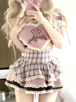 Serendipity Teddy Outfit 20 Serendipity Teddy Outfit -Clothing Discount Store serendipity teddy outfit angelcore angelic coquette crop top dollette outfit kawaii babe 978