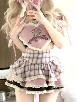 Serendipity Teddy Outfit 16 Serendipity Teddy Outfit -Clothing Discount Store serendipity teddy outfit size s 40 45kg angelcore angelic coquette crop top dollette outfit kawaii babe 796