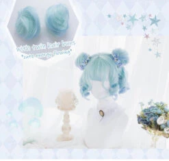 Shades Of Blue Bob Wig -Clothing Discount Store shades of blue bob wig kanekalon lolita bag wigs kawaii babe 399
