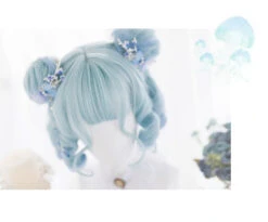 Shades Of Blue Bob Wig -Clothing Discount Store shades of blue bob wig kanekalon lolita bag wigs kawaii babe 599