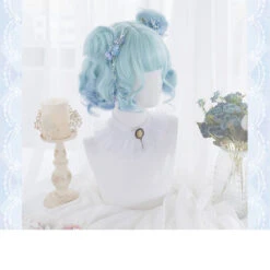 Shades Of Blue Bob Wig -Clothing Discount Store shades of blue bob wig kanekalon lolita bag wigs kawaii babe 753