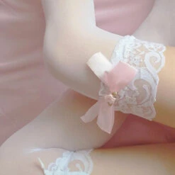 Sheer Babygirl Bow Stockings -Clothing Discount Store sheer babygirl bow stockings socks sheer babygirl bow kawaii bows 597