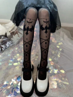 Sheer Ribbon Nylon Thigh Highs -Clothing Discount Store sheer lolita nylon thigh highs nylons socks stockings tights kawaii babe 886