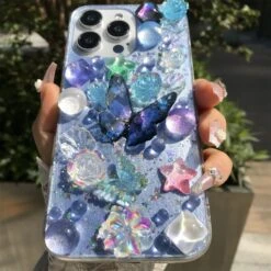 Shimmering Butterfly IPhone Case -Clothing Discount Store shimmering butterfly flowers iphone case 747