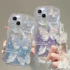 Shimmering Butterfly IPhone Case & Chain