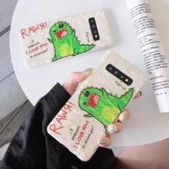 Shimmering Rawr Samsung Case -Clothing Discount Store shimmering rawr samsung case android androids dinos dinosaurs glitter phone ddlg playground 472
