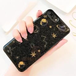 Shimmering Space IPhone Case -Clothing Discount Store shimmering space iphone case for 7 black galaxy outer phone cases ddlg playground 272