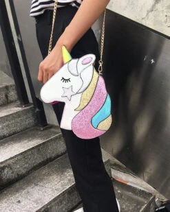 Shimmering Unicorn Bag 22 Shimmering Unicorn Bag -Clothing Discount Store shimmering unicorn bag bag bags glitetr glitter glittering bag kawaii babe 531