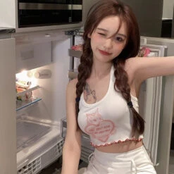 They Don't Give A Sh*t Halter Top 35 They Don't Give A Sh*t Halter Top -Clothing Discount Store shit halter angel angelcore angelic angels baby lamb crop ddlg playground 386