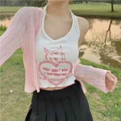 They Don't Give A Sh*t Halter Top 24 They Don't Give A Sh*t Halter Top -Clothing Discount Store shit halter angel angelcore angelic angels baby lamb crop ddlg playground 455
