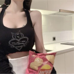 They Don't Give A Sh*t Halter Top 41 They Don't Give A Sh*t Halter Top -Clothing Discount Store shit halter angel angelcore angelic angels baby lamb crop ddlg playground 456