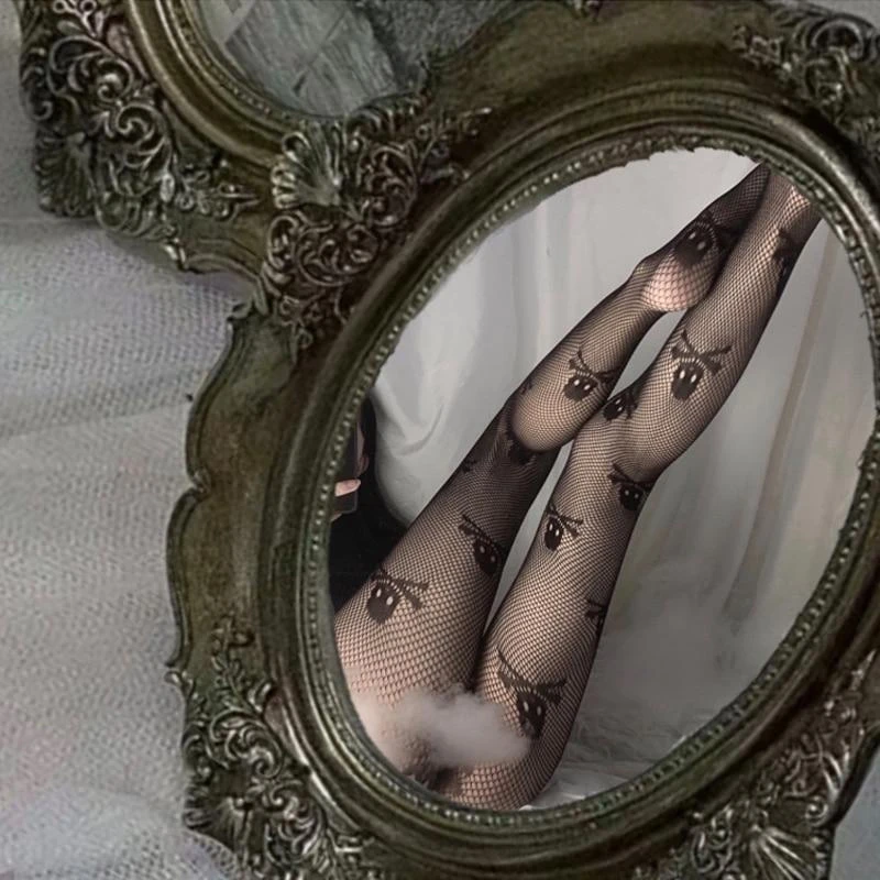 Skull Fishnet Stockings 8 Skull Fishnet Stockings - Image 6