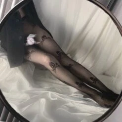 Skull Fishnet Stockings 13 Skull Fishnet Stockings -Clothing Discount Store skull fishnet stockings fish nets fishnets halloween socks nylon tights ddlg playground 722