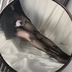 Skull Fishnet Stockings 15 Skull Fishnet Stockings -Clothing Discount Store skull fishnet stockings fish nets fishnets halloween socks nylon tights ddlg playground 873