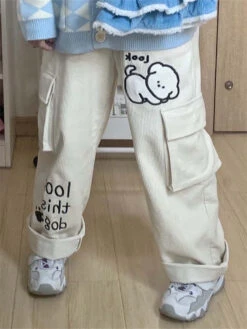 Sleepy Puppy Corduroy Cargo Pants -Clothing Discount Store sleepy puppy corduroy cargo pants cargo cords corduroy kawaii 259