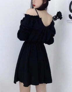 Slouchy Goth Dress -Clothing Discount Store slouchy goth dress dresses dress goth gothic kawaii lace 568