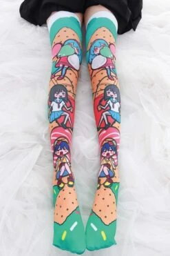 Snacky Babe Stockings -Clothing Discount Store snacky babe stockings cartoon colorful kawaii sock sockies socks ddlg playground 162