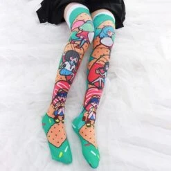 Snacky Babe Stockings -Clothing Discount Store snacky babe stockings cartoon colorful kawaii sock sockies socks ddlg playground 244